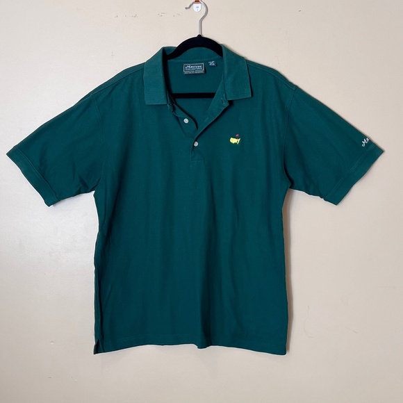 Masters Colletion 2 Ply Pima Cotton Polo Shirt - Men's Size Large - Green - Picture 1 of 9